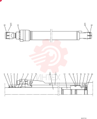HYDRAULIC CYLINDER YN01V00153F1 (2)