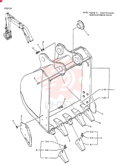 BUCKET ASSY, STD 0.8M3
