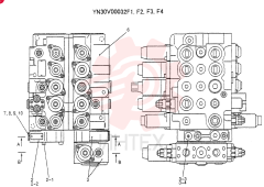 VALVE ASSY, CONTROL, QTY-F1: F1, QTY-F2: F2, QTY-F3: F3, QTY-F4: F4 YN30V00032F1-F4 (1)