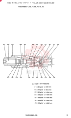 VALVE ASSY, MAIN RELIEF, QTY-F1: F1, QTY-F2: F2, QTY-F3: F3, QTY-F4: F4, QTY-F5: F5, QTY-F6: F6, QTY-F7: F7