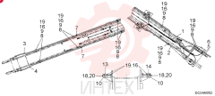 HYDRAULIC LINES, BOOM - Rotary Circuit LQ42H00098F2