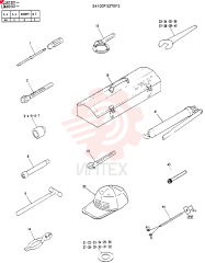 Схема (SK250LC) - MARK IV EXCAVATOR ASN LLU1201 (NA) (1/95-12/95) 24100P3370F3