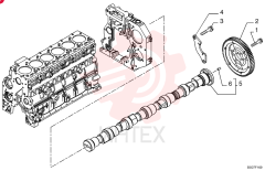 SCREW,Hex Flg, M8 x 1.25 x 25 4899079 (1)