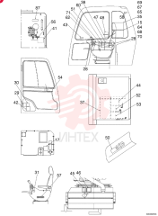 Decal, SK270LC Lifting capacities ... (Standard Lift 3400mm [11' 2"] Arm) 2432N3470 (1)