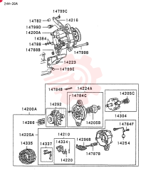 ALTERNATOR,24V, 30 Amp