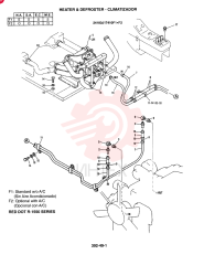 Without A/C, Qty-F1: F1