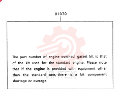 GASKET KIT VAME997088