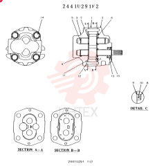 HYDRAULIC PUMP 2441U291F2