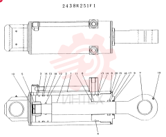 Схема (SK300LC) - MARK III EXCAVATOR ASN YC0738-0815 (1/93-12/93) 2438R251F1
