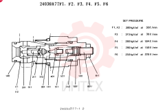 Схема (SK300LC) - MARK III EXCAVATOR ASN YC0738-0815 (1/93-12/93) 24036R77F1