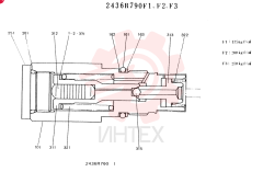 VALVE ASSY, CONSISTS OF THE FOLLOWING PARTS 2436R790F1