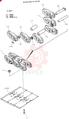 INSTAL,CRAWLER TRACK (FOR LONG CRAWLER) 24100J10511F1