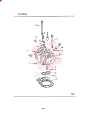 HEAD, CYL, 6D221CT-YJ12: 6, 6D221CT-YJ1Y: 6, PART CODE & SPEC: CF GN450-810B