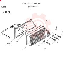LIGHT,RH, 24V, 25W 2456U105F3