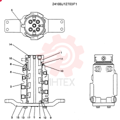 HYDRAULIC SWIVEL 24100J12703F1