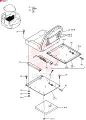 SEAT ASSY, Serial Range: PY006001-PY006634