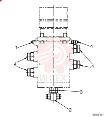 HYD CONNECTOR,1/4" NPT x 1/4" NPT ZH22X04000 (3)
