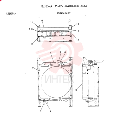 Схема (SK60) - MARK III EXCAVATOR BTW LE17077 - 17083 (1/91-12/93) 2452U424F1