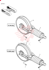 IDLER ASSY.CRAWLER, Serial Range: LE017701-018838