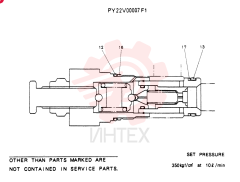 VALVE ASSY. RELIEF PY22V00007P1