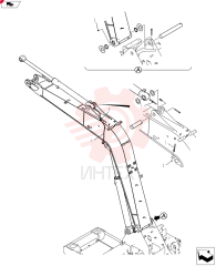 Схема (SK70SR-2) - SHORT RADIUS EXCAVATOR ASN YT06-18001 (10/10-1/13) YT02B00090F1