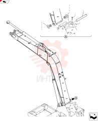 Схема (SK70SR-2) - SHORT RADIUS EXCAVATOR ASN YT06-18001 (10/10-1/13) YT02B00112F1