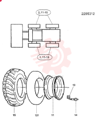 WHEEL AND TIRE 2295312