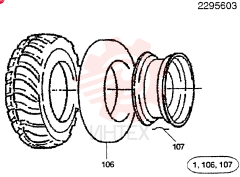 WHEEL ASSY 4511357
