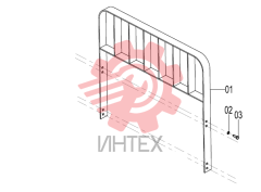 Решетка ограждения груза 43C3815 000