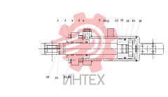 Цилиндр левый рулевого управления 10C0031 000