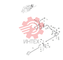 Трубопровод воздушного компрессора 00C3843_000_00