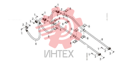 Трубопровод рабочий навесного оборудования 11Y0554 000 01