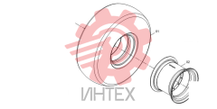 Обод шины в сборе 51C0030 004