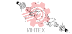 Вал опорный для торможения со стороны колеса 24D0002 002