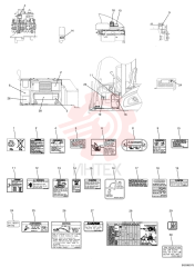 Схема (E50BSR) - COMPACT CRAWLER EXCAVATOR TIER 4 (NA) - ASN PJ06-08001- (N8TN82068-) (1/08-) YN20T01016P1