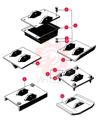 19-465, Kit, Street Pad, Includes: Ref. 2 thru 5