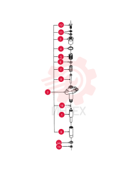FUEL SYSTEM INJECTOR D8NN9F593DB