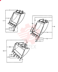 Схема (455) - 3 CYL TRACTOR LOADER BACKHOE (7/87-11/88) 19812
