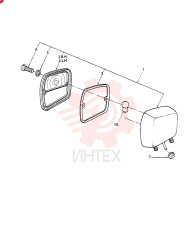 Lamp Assy., Rear RH, Includes: Ref. 1A, Start Year: 01-JAN-75