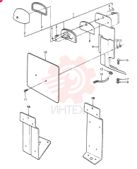 NUMBER PLATE LAMP D8NN13N775BA (2)