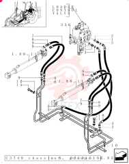 FITTING,1" - 14 ORFS x 7/8" - 14 ORB 83963000 (3)
