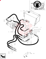 HYD CONNECTOR,11/16-16 ORS x 7/16-20 UNF-2A 85802640 (2)