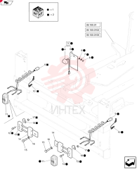 TAIL LAMP,12V, 21W, Amber/Red 87303309 (1)