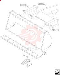 BUCKET,2215mm W, 1m 85801040 (2)