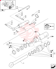 CYLINDER,Double Acting, 50mm Rod, 709mm Stroke