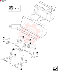 CUTTING EDGE,Weld on, 16 Holes, 200mm W x 2250mm L