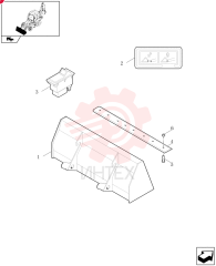 BUCKET,2215mm W, 0.99m