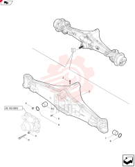 FRONT AXLE 84263655