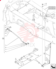 TIE-ROD,M8 x 582mm L