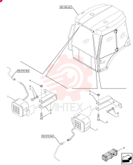 WORK LAMP,Halogen, 12V, 55W, Clear 85819200 (2)